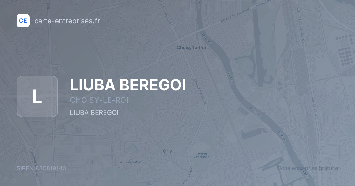 LIUBA BEREGOI — 830819140 — fiche entreprise