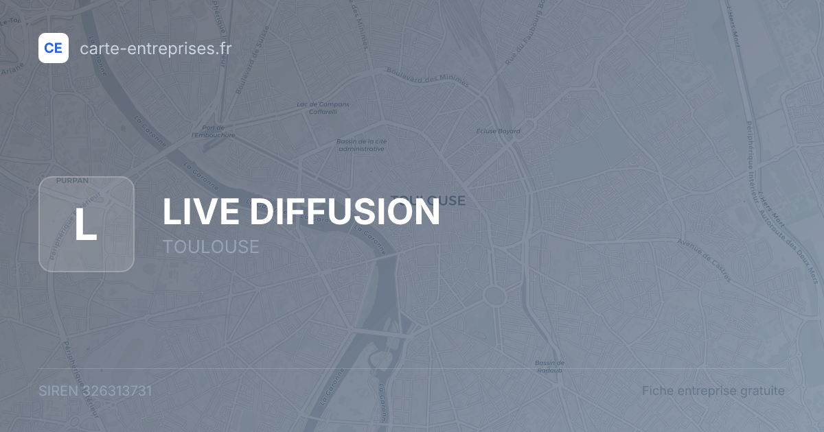 LIVE DIFFUSION — 326313731 — fiche entreprise
