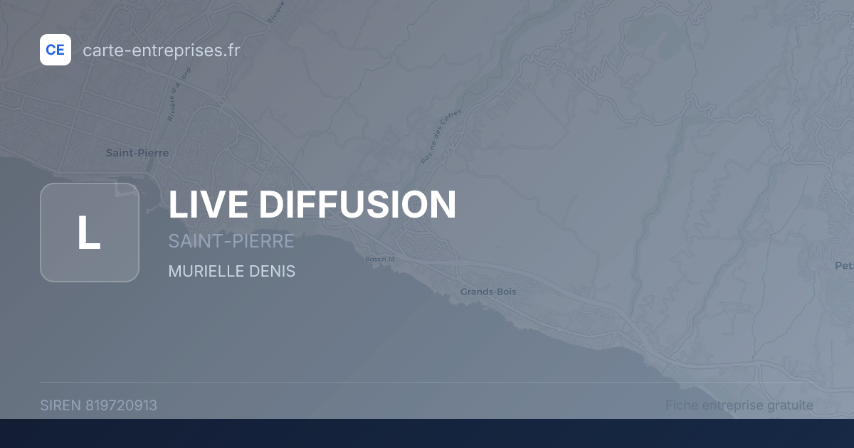 LIVE DIFFUSION — 819720913 — fiche entreprise