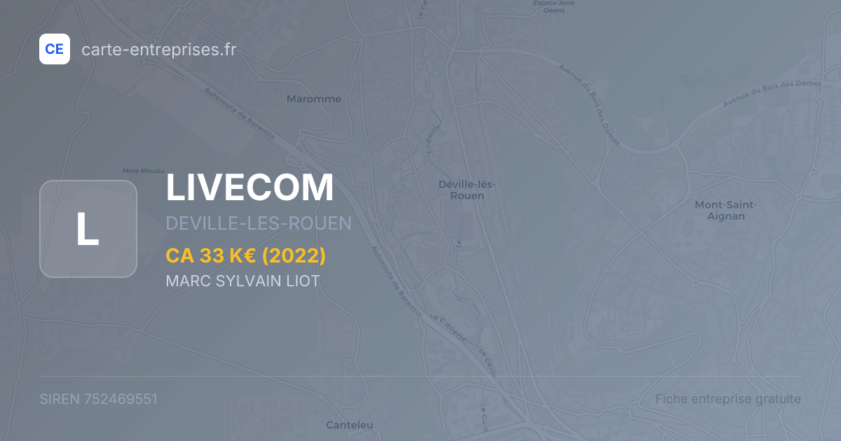 LIVECOM — 752469551 — fiche entreprise