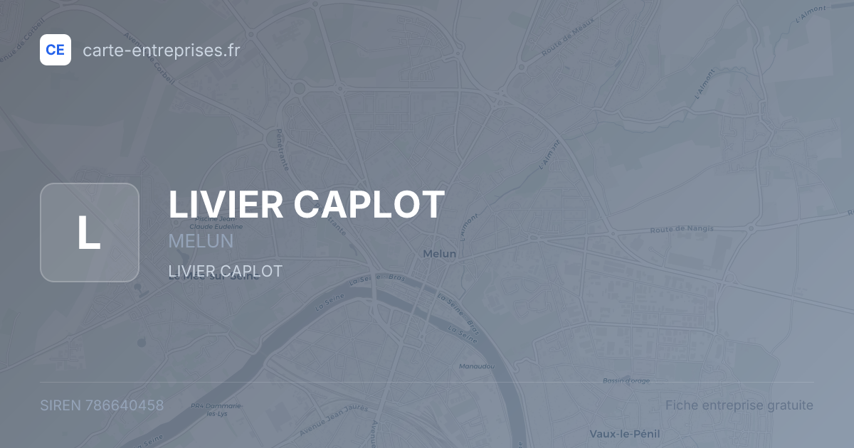 LIVIER CAPLOT — 786640458 — fiche entreprise