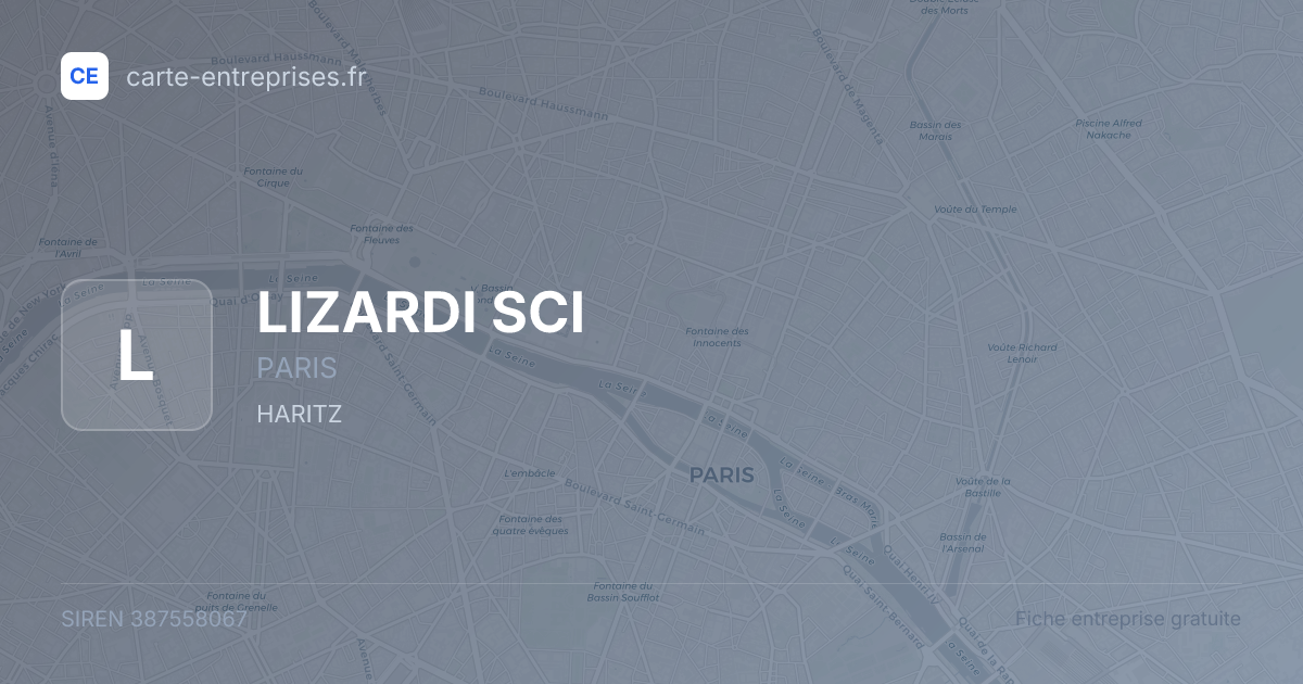 LIZARDI SCI — 387558067 — fiche entreprise