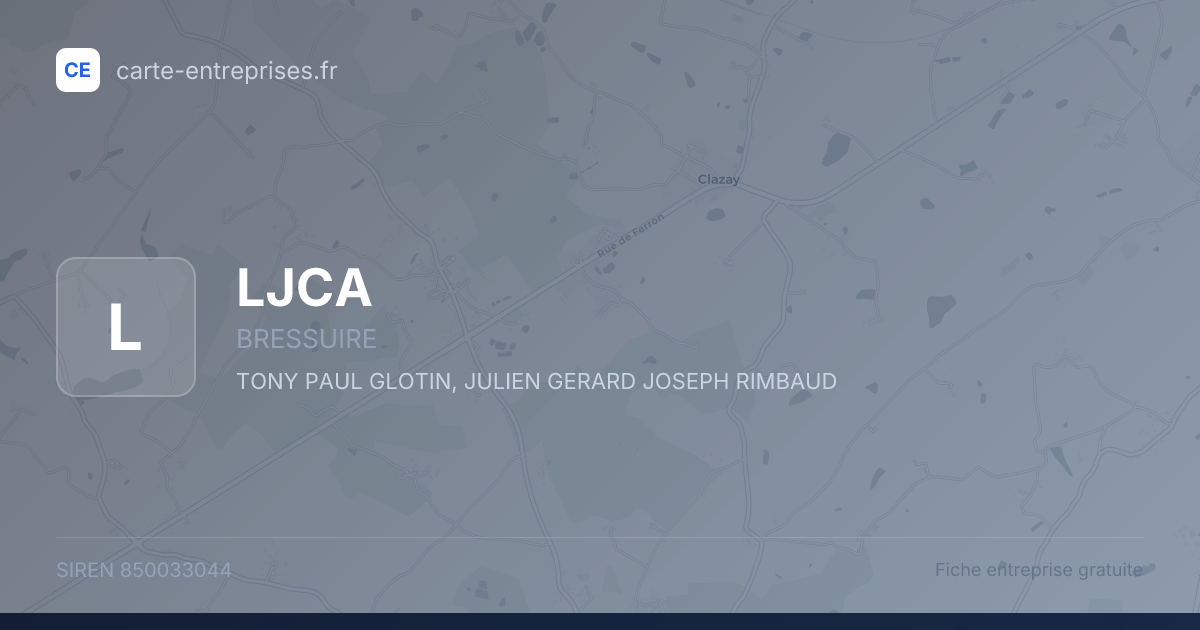 LJCA — 850033044 — fiche entreprise