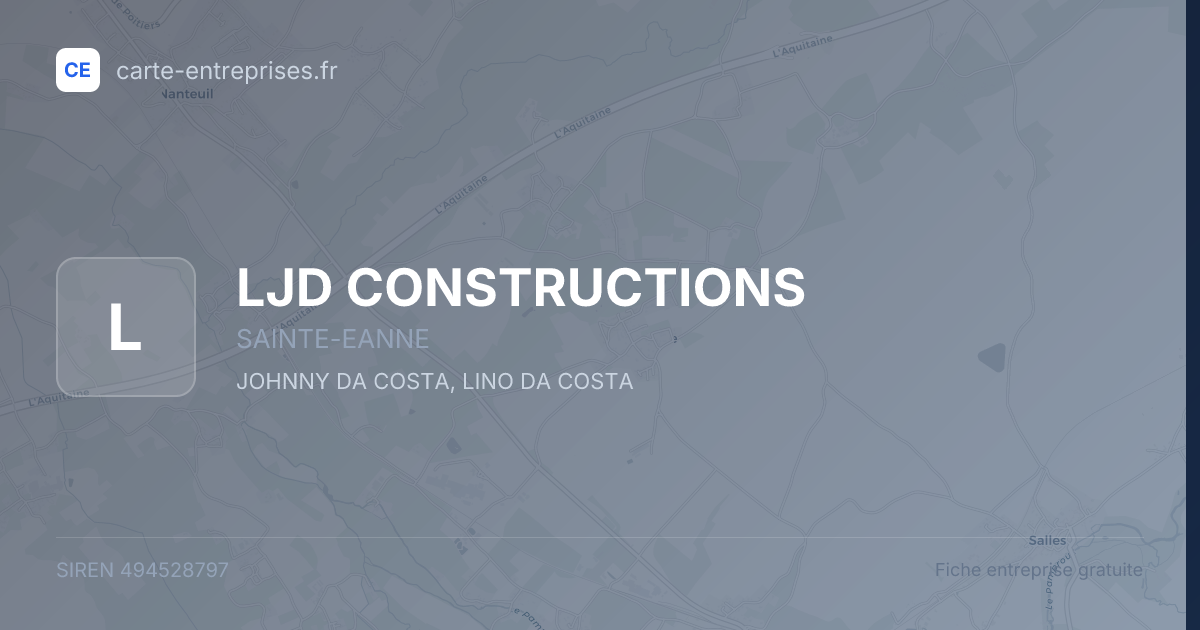 LJD CONSTRUCTIONS — 494528797 — fiche entreprise