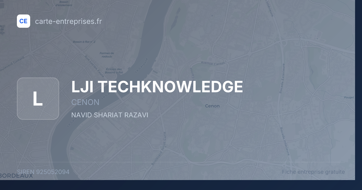 LJI TECHKNOWLEDGE — 925052094 — fiche entreprise