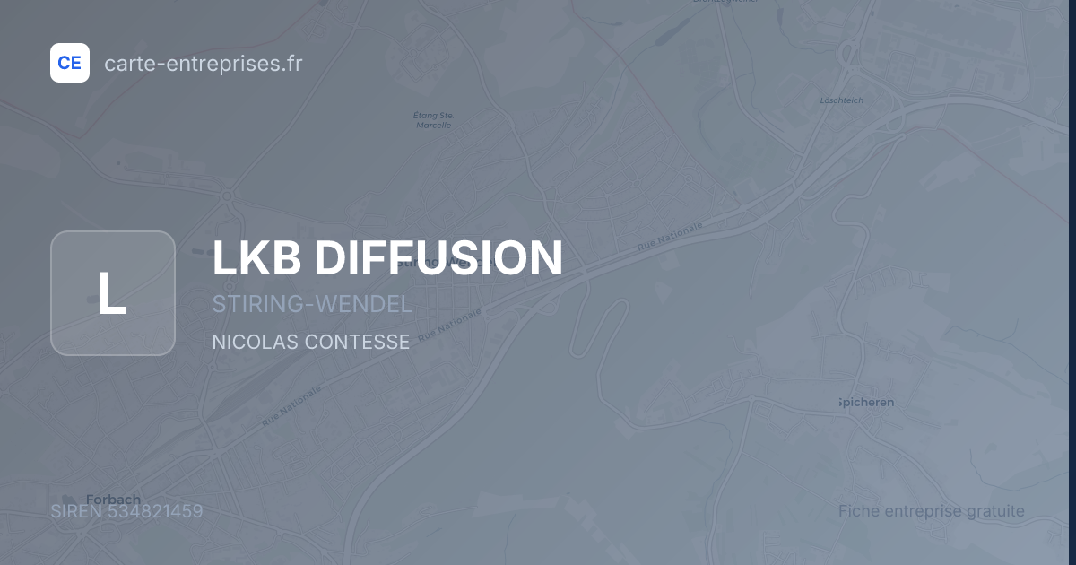LKB DIFFUSION — 534821459 — fiche entreprise
