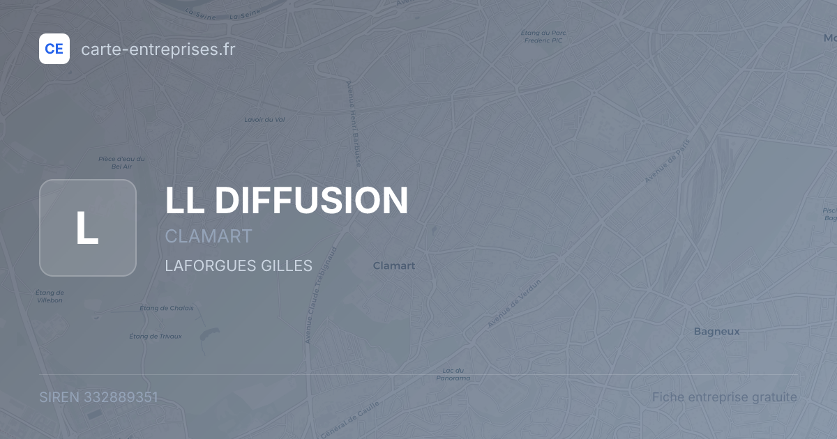 LL DIFFUSION — 332889351 — fiche entreprise