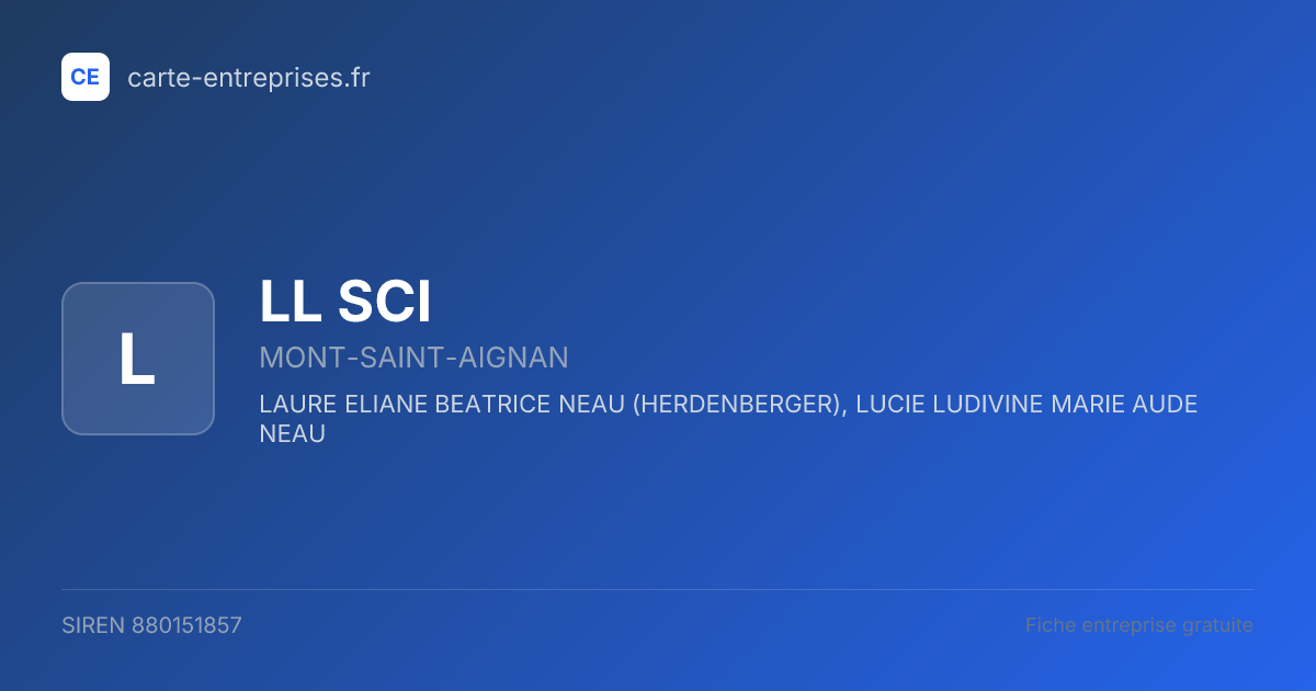 LL SCI — 880151857 — fiche entreprise