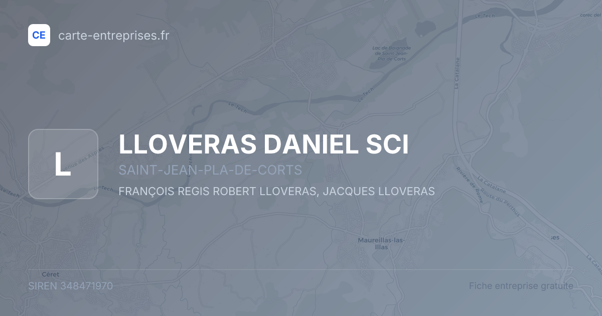LLOVERAS DANIEL SCI — 348471970 — fiche entreprise