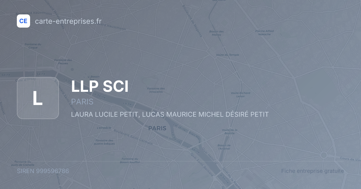 LLP SCI — 999596786 — fiche entreprise