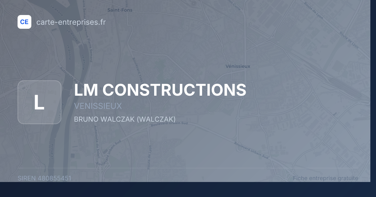 LM CONSTRUCTIONS — 480855451 — fiche entreprise