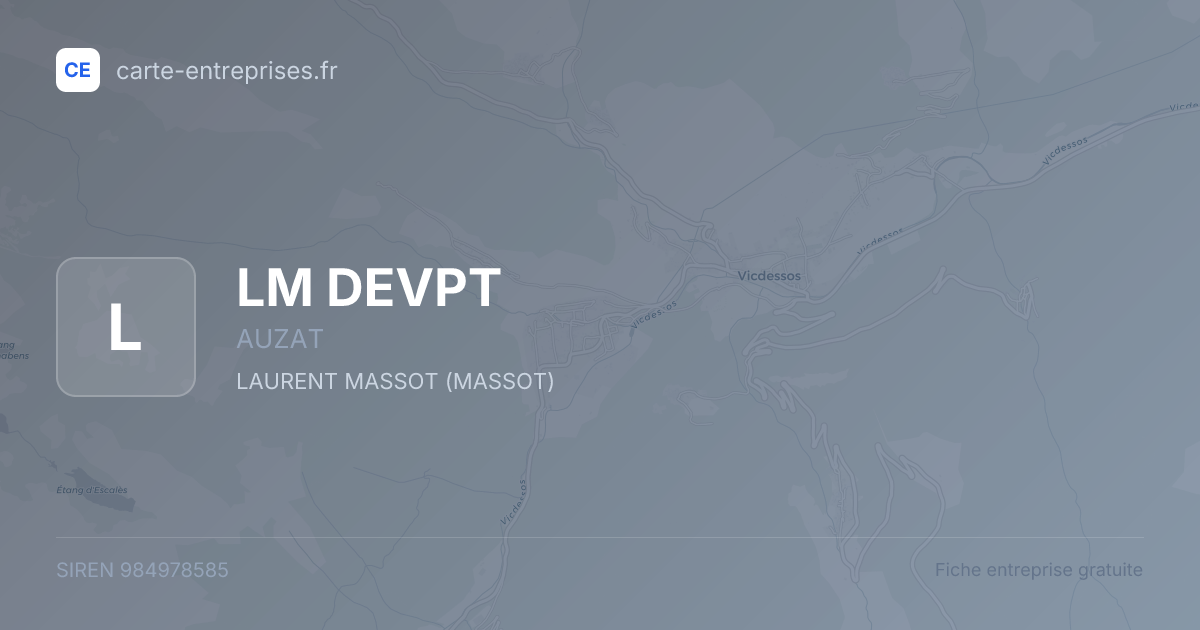 LM DEVPT — 984978585 — fiche entreprise