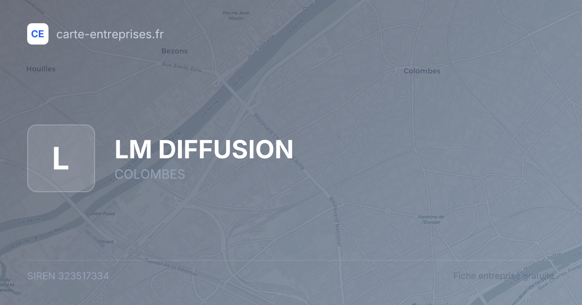 LM DIFFUSION — 323517334 — fiche entreprise