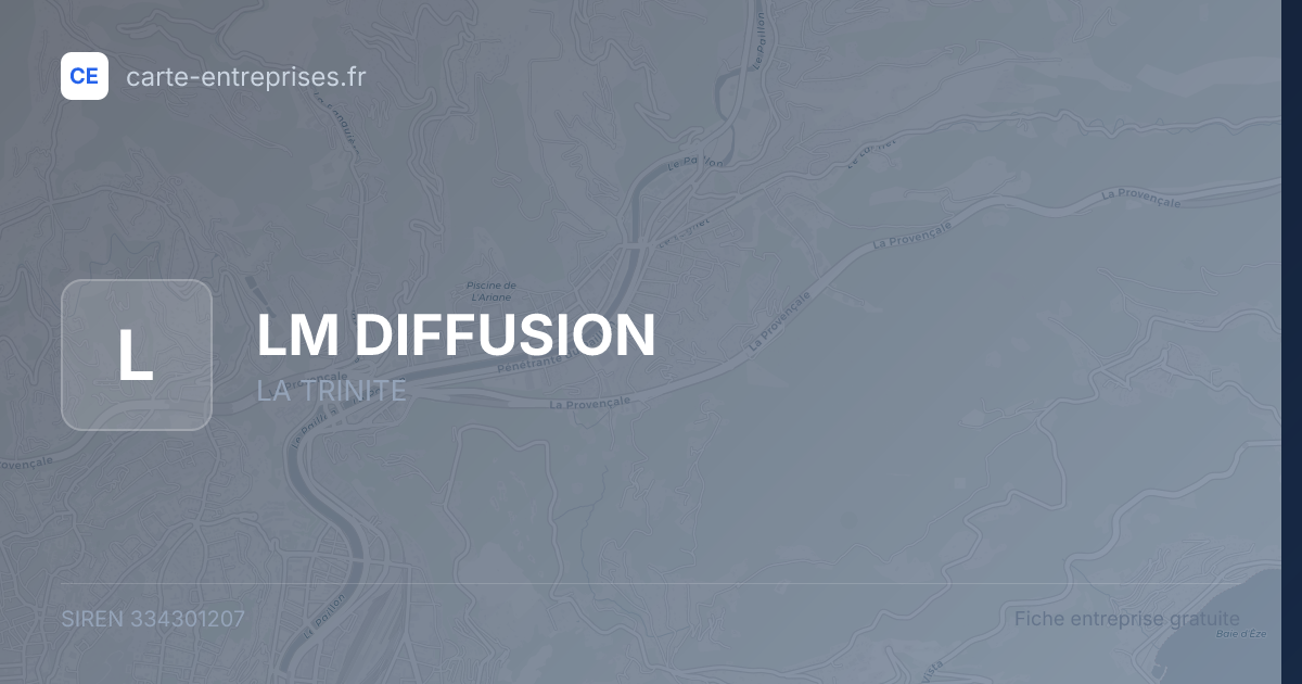 LM DIFFUSION — 334301207 — fiche entreprise