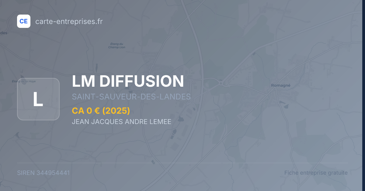 LM DIFFUSION — 344954441 — fiche entreprise