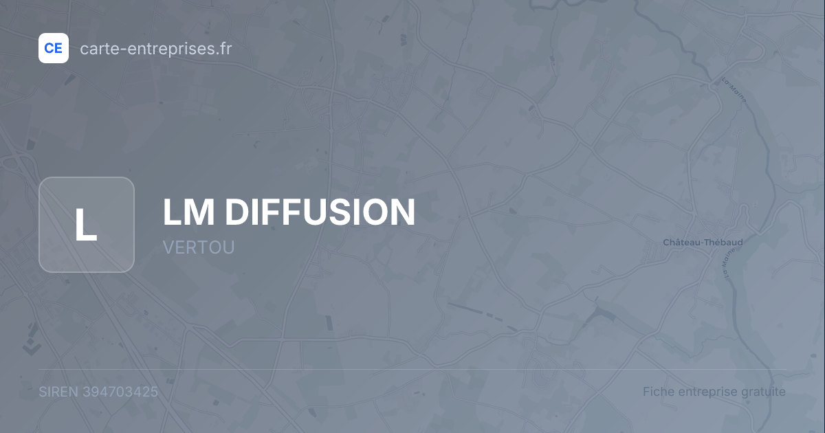 LM DIFFUSION — 394703425 — fiche entreprise