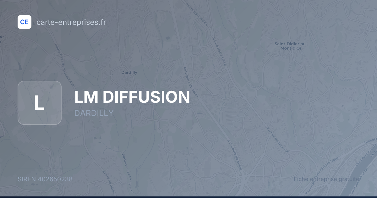 LM DIFFUSION — 402650238 — fiche entreprise