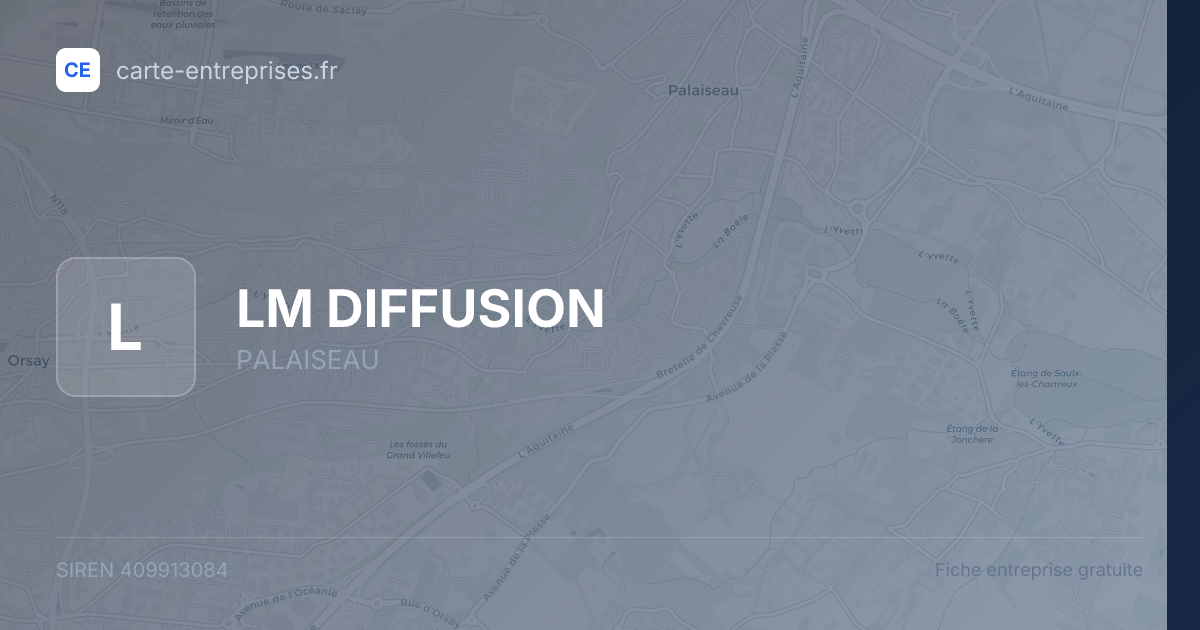 LM DIFFUSION — 409913084 — fiche entreprise