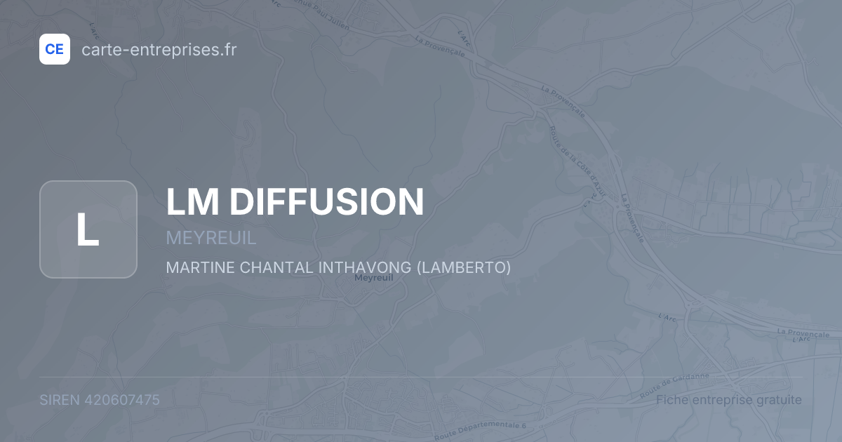 LM DIFFUSION — 420607475 — fiche entreprise