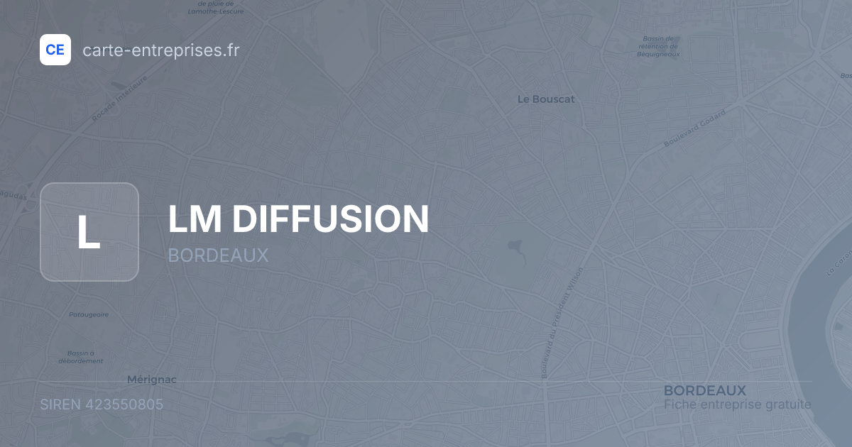 LM DIFFUSION — 423550805 — fiche entreprise