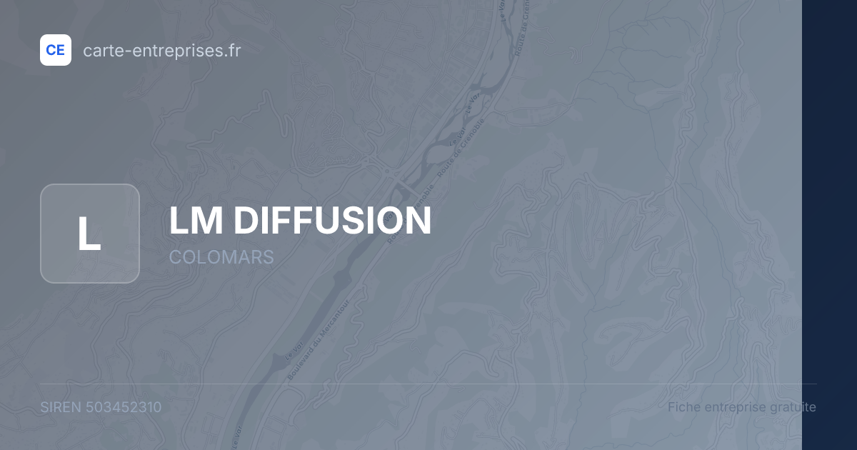 LM DIFFUSION — 503452310 — fiche entreprise