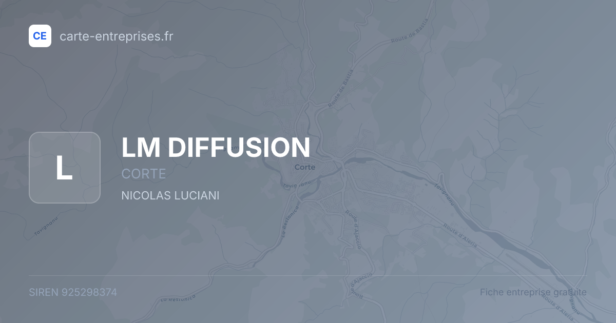 LM DIFFUSION — 925298374 — fiche entreprise