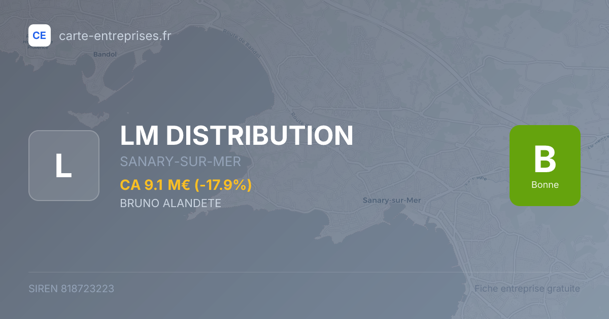 LM DISTRIBUTION — 818723223 — fiche entreprise