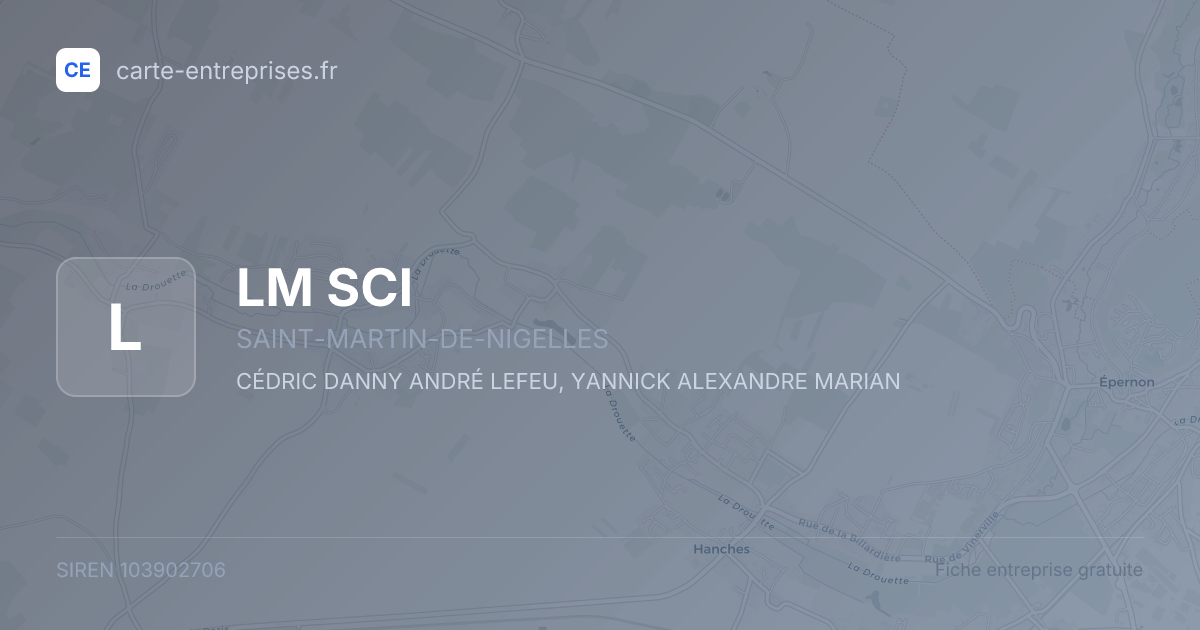 LM SCI — 103902706 — fiche entreprise