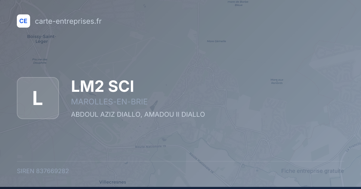 LM2 SCI — 837669282 — fiche entreprise