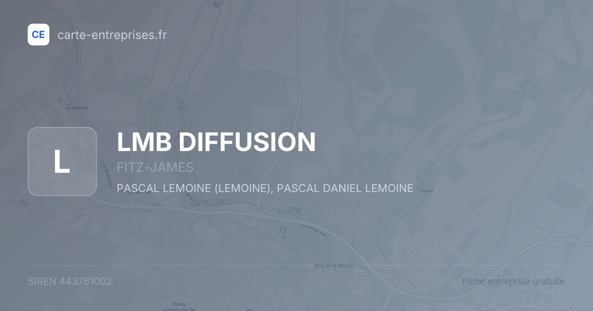 LMB DIFFUSION — 443761002 — fiche entreprise