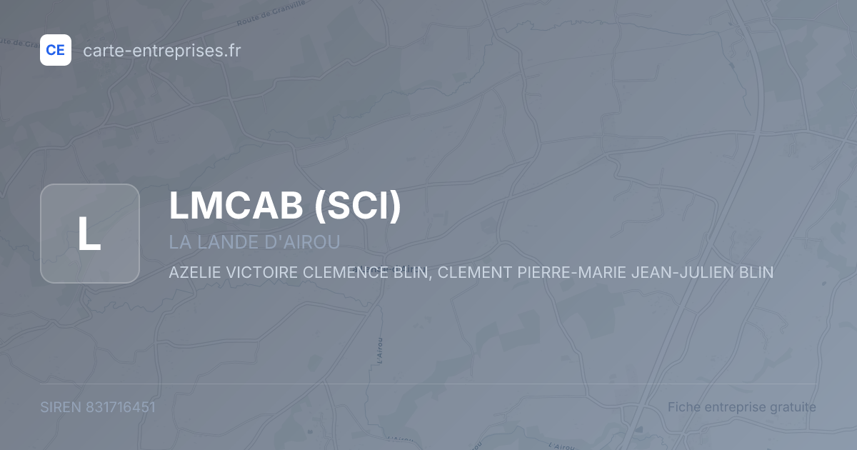 LMCAB (SCI) — 831716451 — fiche entreprise
