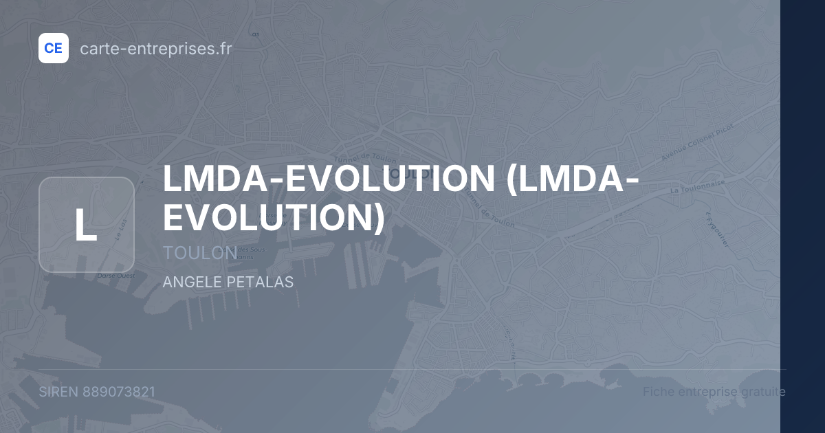 LMDA-EVOLUTION — 889073821 — fiche entreprise