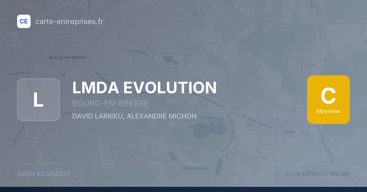 LMDA EVOLUTION — 933652232 — fiche entreprise