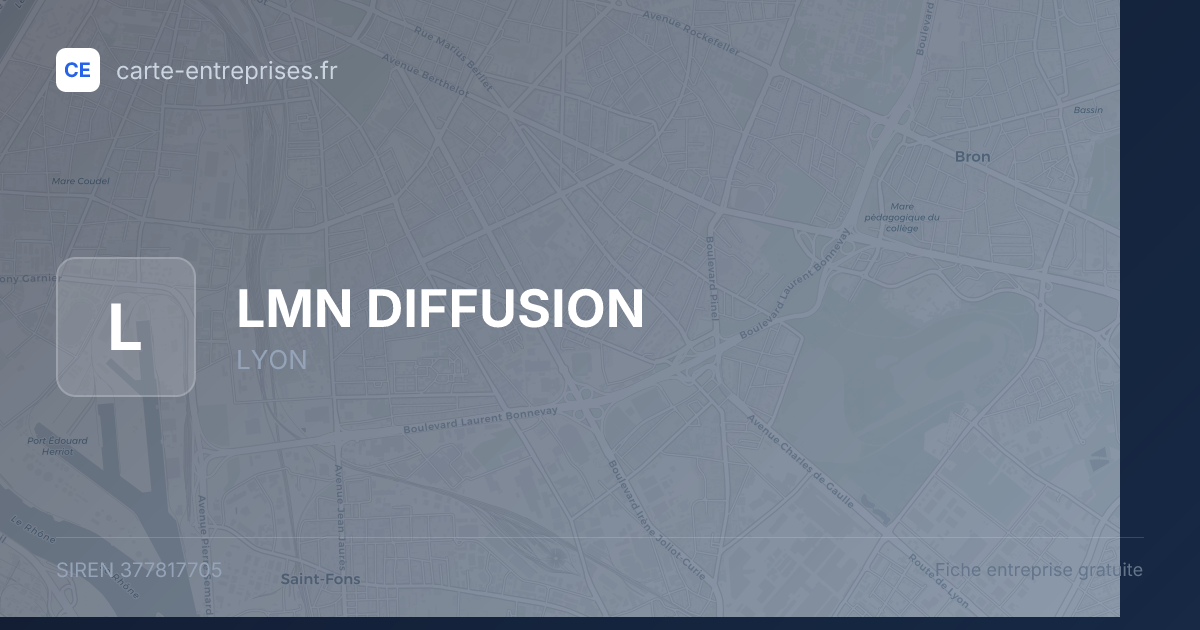 LMN DIFFUSION — 377817705 — fiche entreprise