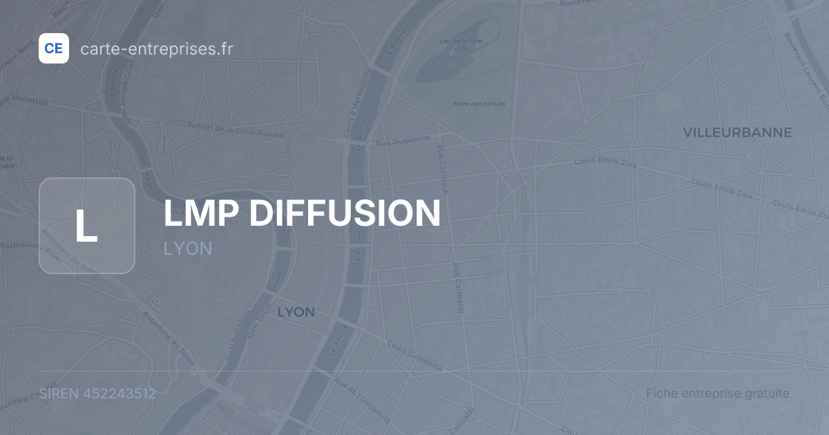 LMP DIFFUSION — 452243512 — fiche entreprise