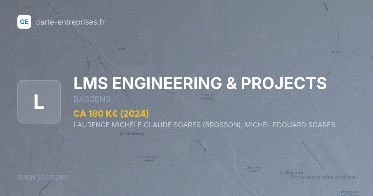 LMS ENGINEERING & PROJECTS — 827782855 — fiche entreprise