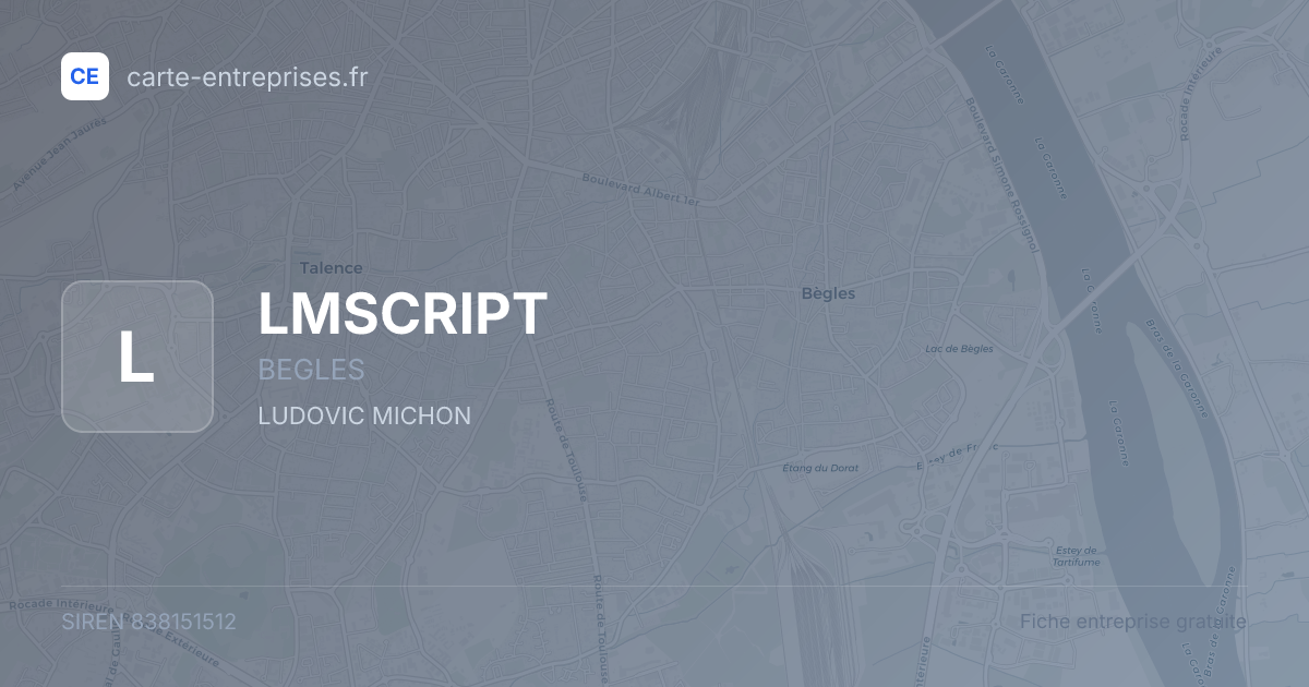 LMSCRIPT — 838151512 — fiche entreprise