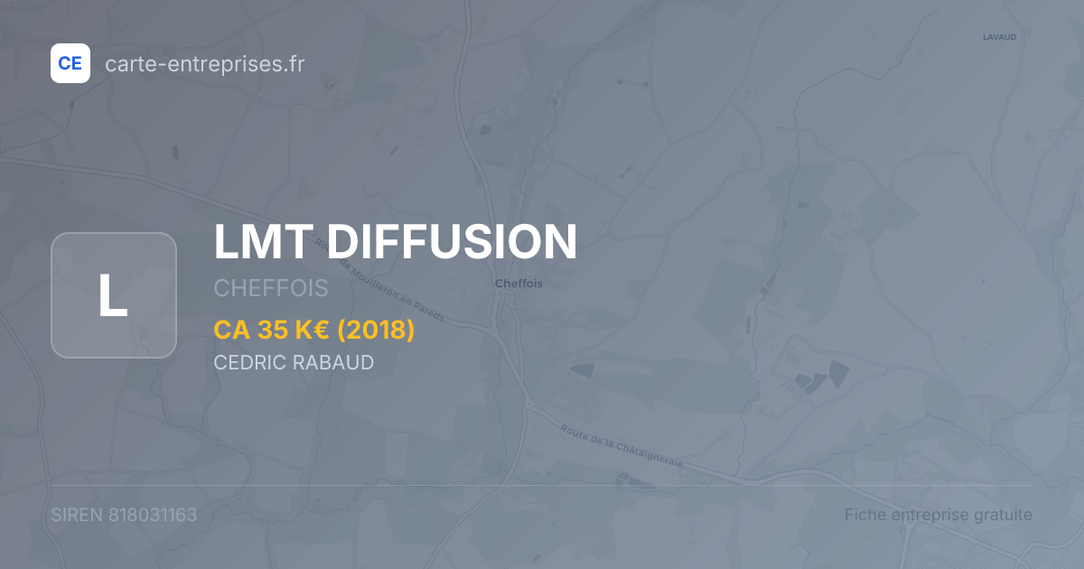 LMT DIFFUSION — 818031163 — fiche entreprise