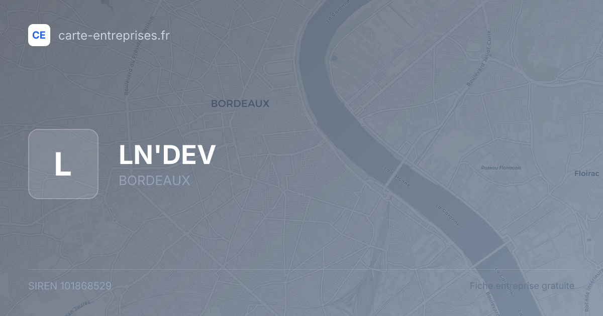 LN'DEV — 101868529 — fiche entreprise