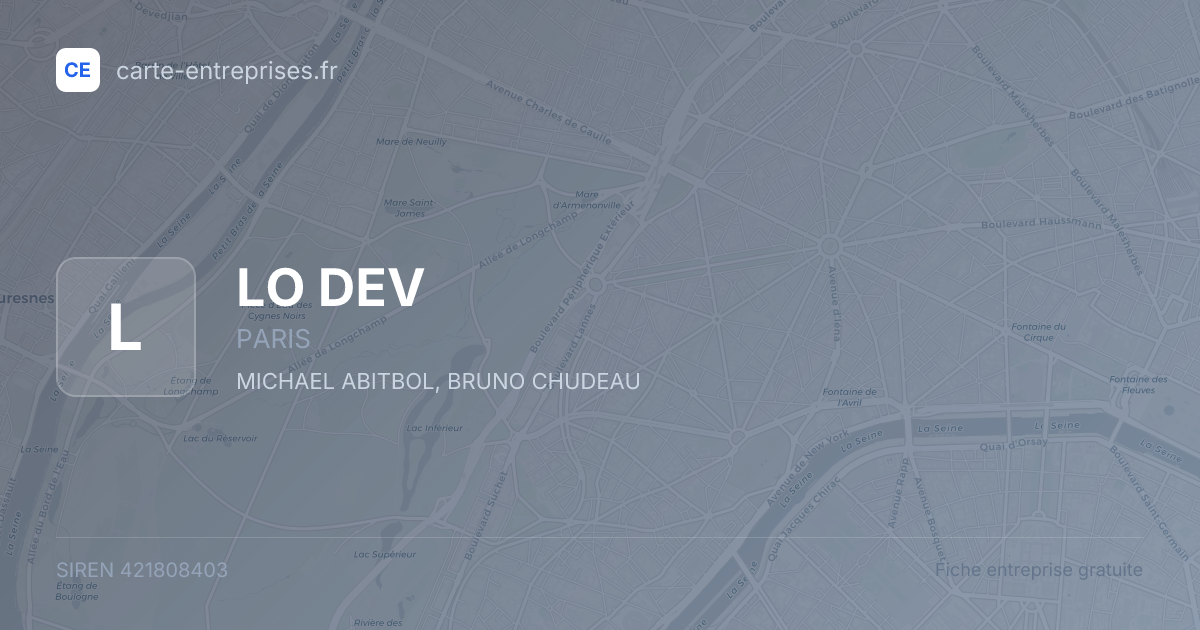 LO DEV — 421808403 — fiche entreprise
