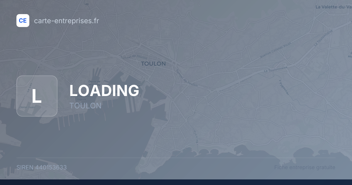 LOADING — 440153633 — fiche entreprise