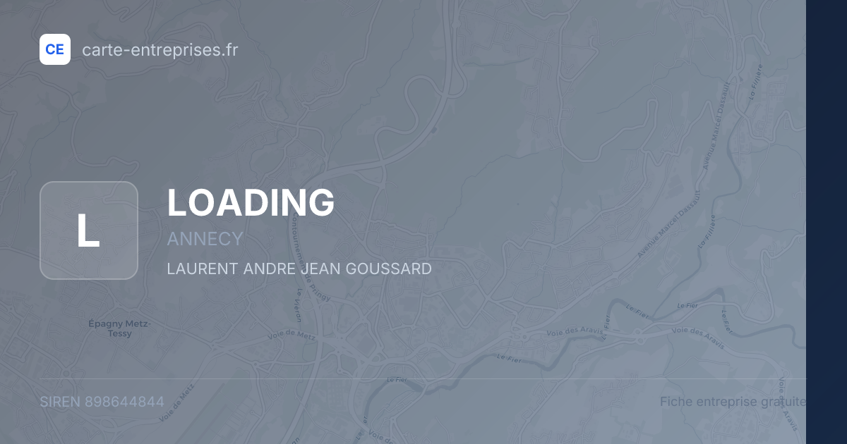 LOADING — 898644844 — fiche entreprise