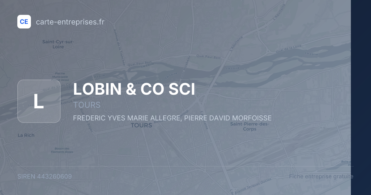 LOBIN & CO SCI — 443260609 — fiche entreprise