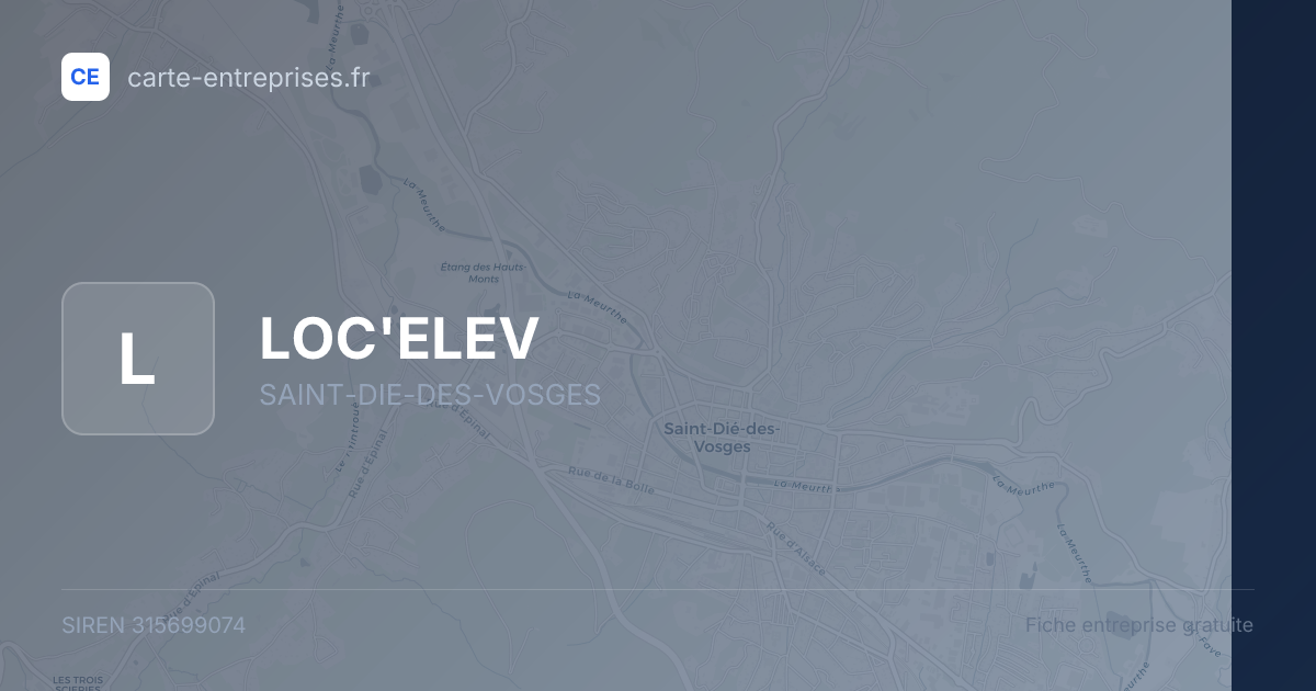 LOC'ELEV — 315699074 — fiche entreprise