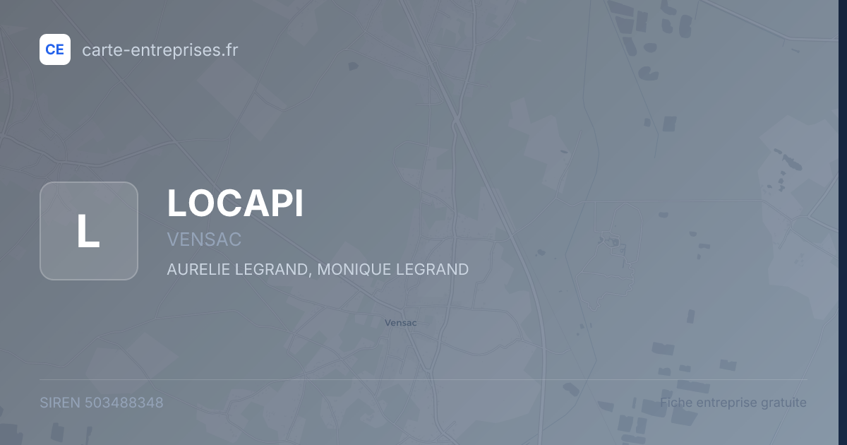 LOCAPI — 503488348 — fiche entreprise