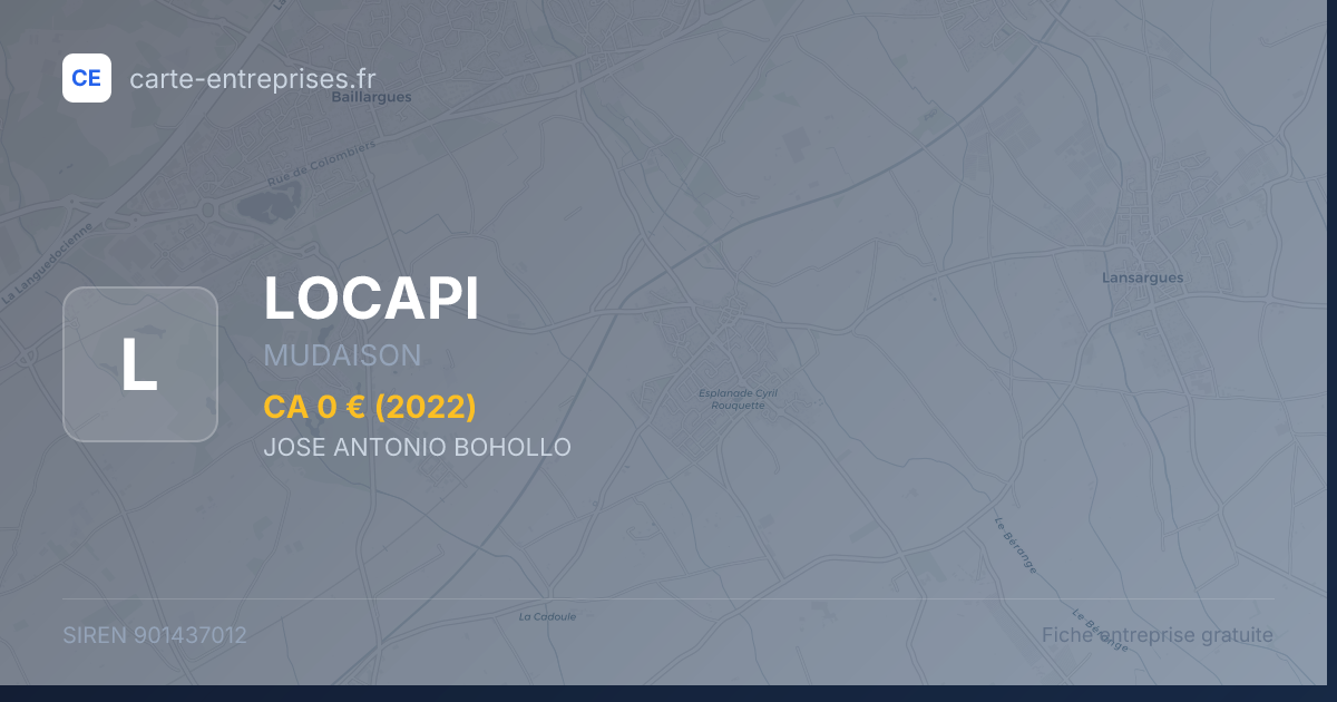 LOCAPI — 901437012 — fiche entreprise