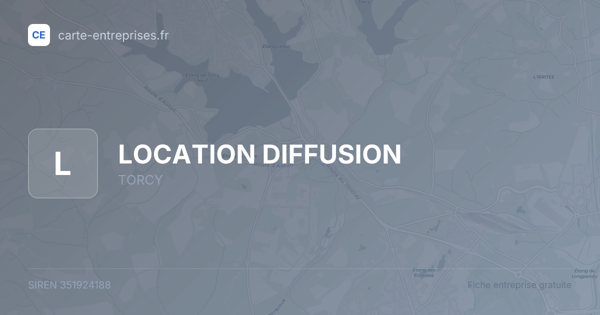 LOCATION DIFFUSION — 351924188 — fiche entreprise