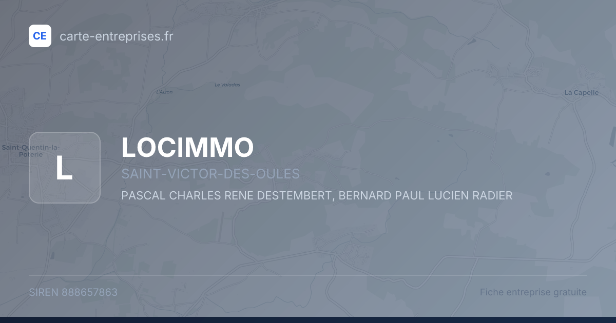 LOCIMMO — 888657863 — fiche entreprise