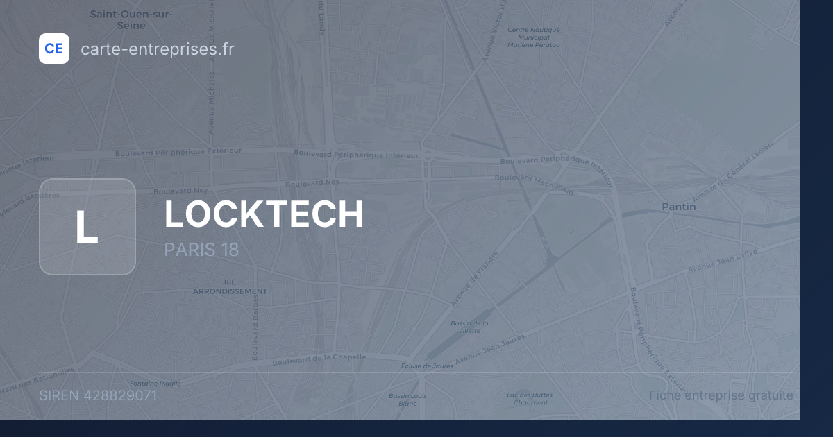LOCKTECH — 428829071 — fiche entreprise