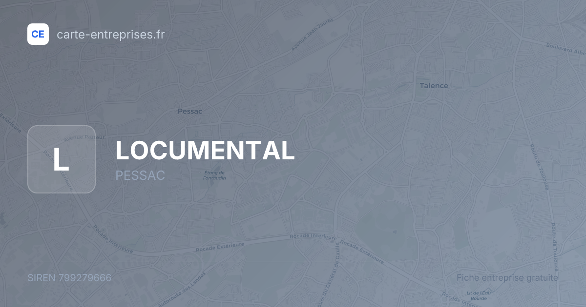 LOCUMENTAL — 799279666 — fiche entreprise
